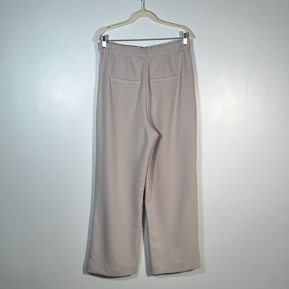 Abercrombie & Fitch High Rise Wide Leg Trousers Size 12 Beige CBK Style - Picture 12 of 15